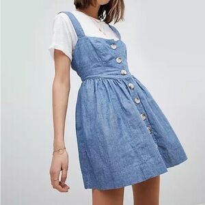 Free People Carolina Chambray Mini Dress